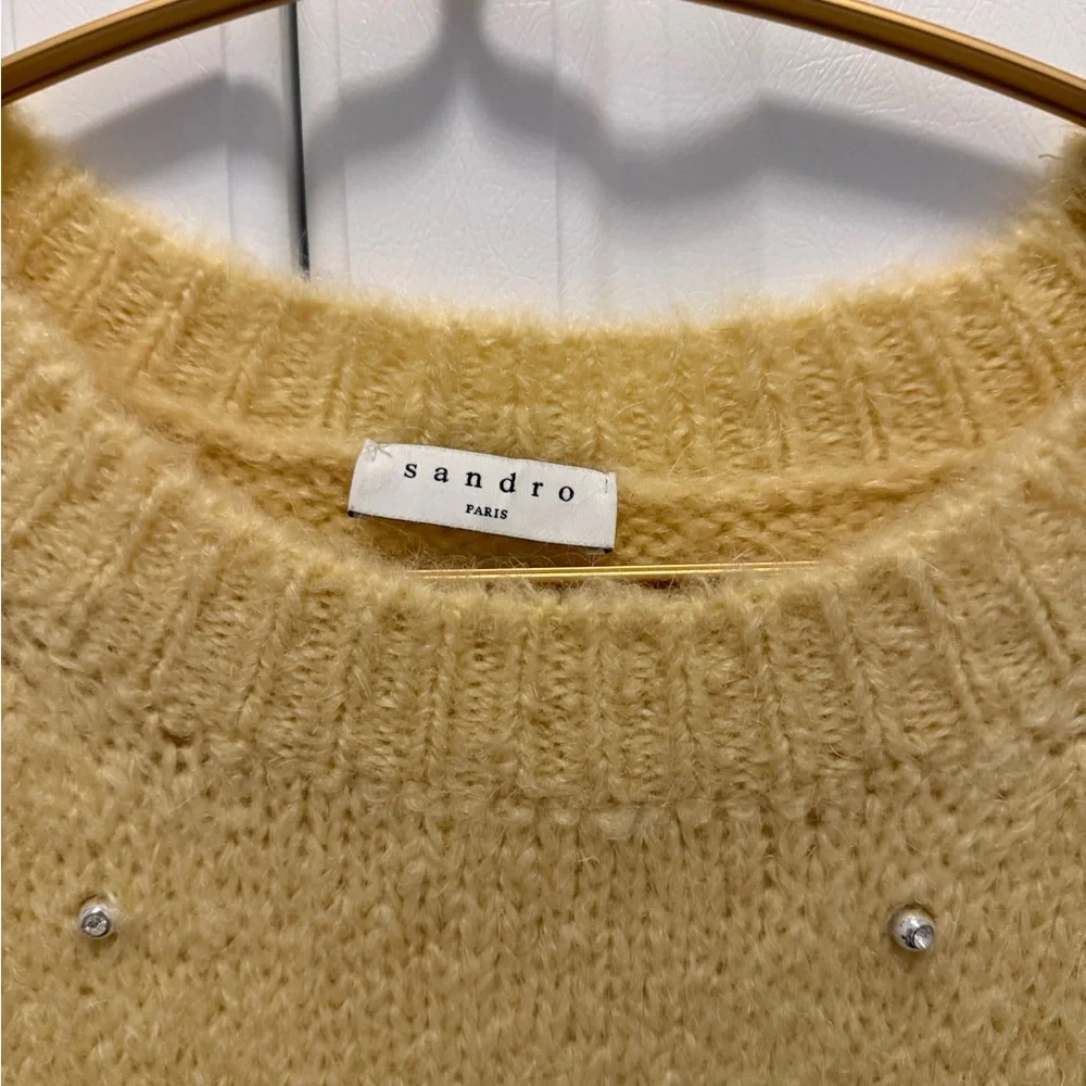 Sandro Sweater with Pearl Details - Picture 2 of 3